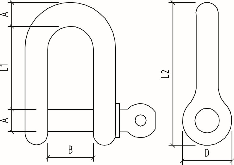 FORGED D SHACKLE