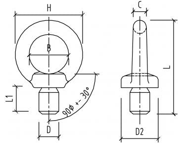 WELDED EYE BOLT