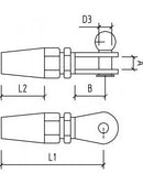 FORK SWAGELESS TERMINALS
