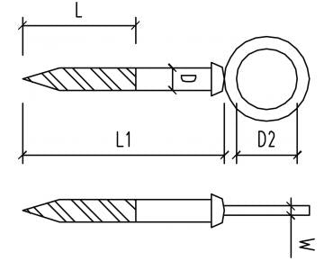 Stainless Steel Collared Head Screw Eye