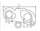 FIXED EYE SNAP SHACKLE