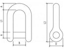 SLOTTED HEAD D SHACKLE