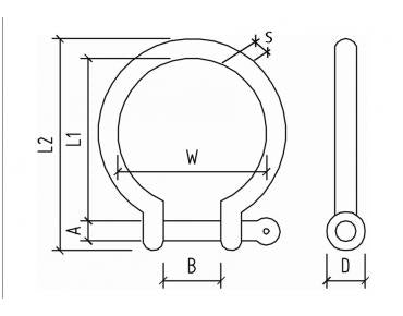 FORGED BOW SHACKLE