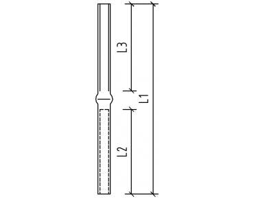 SWAGE STUD (THREADED TERMINAL)