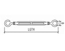 TURNBUCKLE Hook & Eye