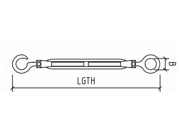 TURNBUCKLE Hook & Eye